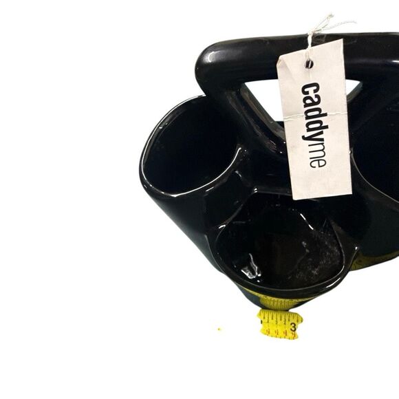 Home Essentials Black Ceramic 3D Holder Pen Art Brush Organizer with Anchor NWT - Picture 2 of 10